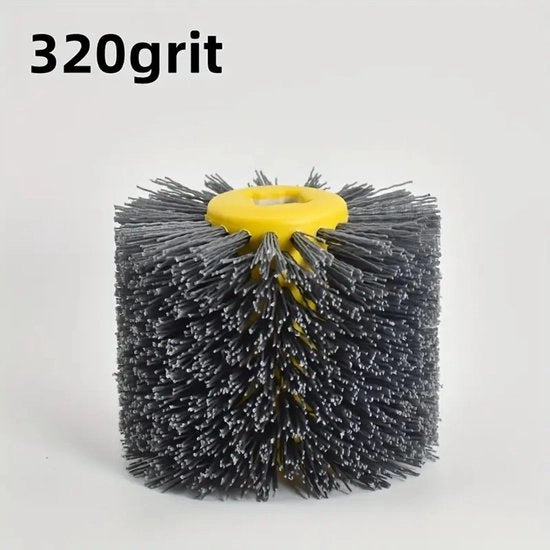 Una lamina di abrasione a silicato di carbonio in nylon, grana 320, disco abrasivo in nylon duraturo, adatto per macchine per la lisciatura del legno.