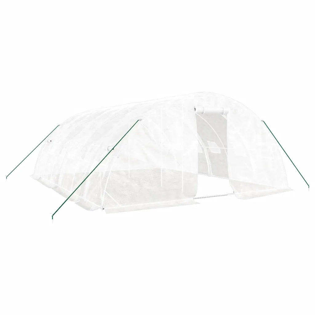 Serra con Telaio in Acciaio Bianco 30 mÂ² 6x5x2,3 mcod mxl 124659