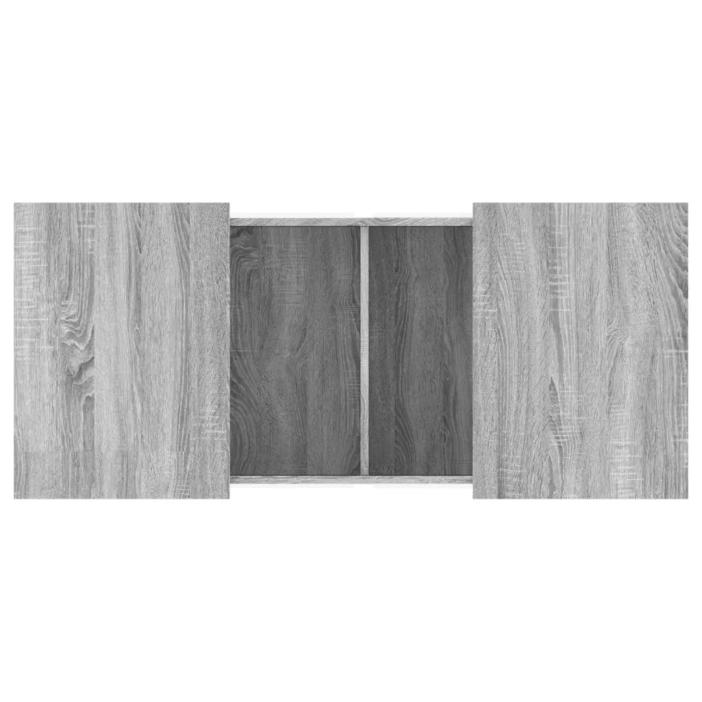 Tavolino da Salotto Grigio Sonoma 80x55x40 cm Legno Multistrato 840868