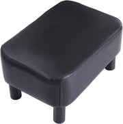 Banco per piedi - pelle in PU - moderno - 1 pezzo - nero - noce di rovere - 42 cm