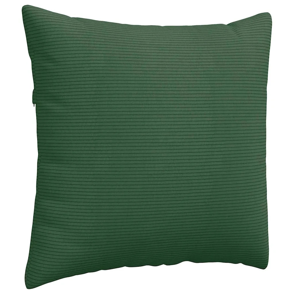 Cuscini da Divano 2 pcs Verde Scuro 50 x 50 cm Tessuto in Cords