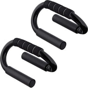 Barre di sostegno antiscivolo in metallo nero - Barre per esercizi a casa Push Up ergonomiche - 8x Barre di sostegno