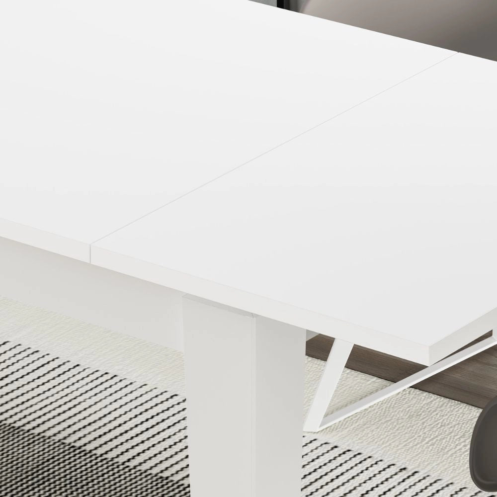 Tavolo allungabile Megaron 120x80 cm colore bianco