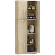 Mobile Contenitore con 2 Ante e Ripiani Regolabili ¨C Xylo ¨C Legno Rovere 59x31x155 cm