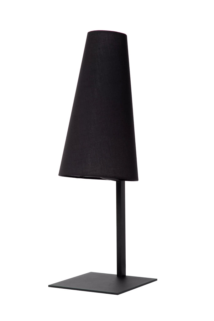 Lampada da tavolo nera con paralume 56 cm E27 Lucide