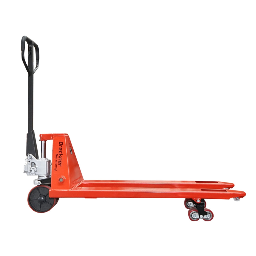 Transpallet manuale 2500 kg con ruote in poliuretano (silicone) - birullo