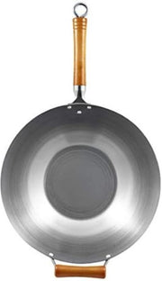 Wok a Cottone 36cm Excellence - Lastra Antifiammante Naturale - Adatto per Piani di Cottura Induttivi e Utensili in Metallo - Garanzia 10 Anni