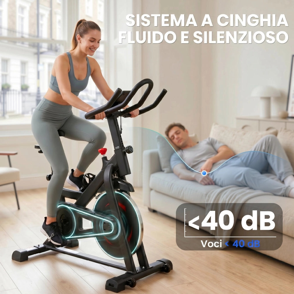 Bici Casa, Stazionaria con APP, Resistenza Magnetica 0-100%