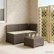 Divano da Giardino a 2 Posti con Cuscini Aspetto Rattan PP 8011936