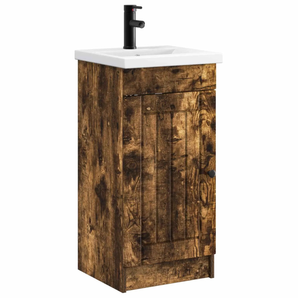 Mobile da bagno con lavabo Rovere Fumo 42 x 40 x 84,5 cm 890029