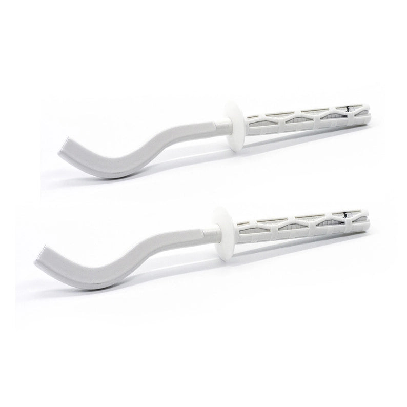 2 PZ MENSOLE FILETTATE PIATTE SCHIACCIATE PER RADIATORI IN ALLUMINIO- 9 x 220 mm- DH- pezzi 1