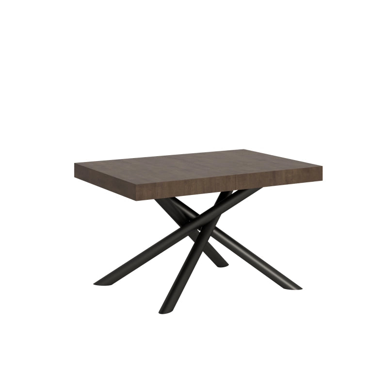 Tavolo allungabile 90x140/244 cm Famas telaio Antracite - Noce
