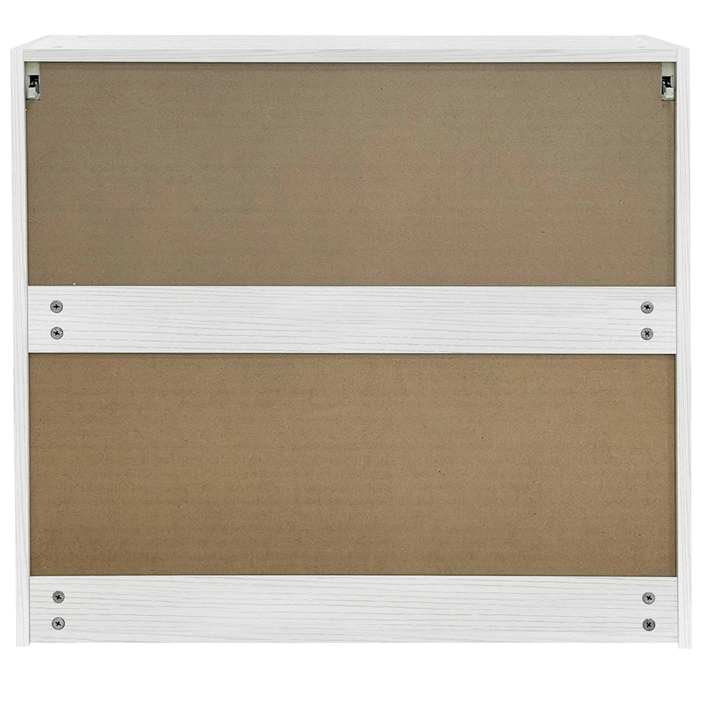 Pensile da Cucina Armadio Sospeso Parete Doppia Anta Boiserie Bianco Frassinato