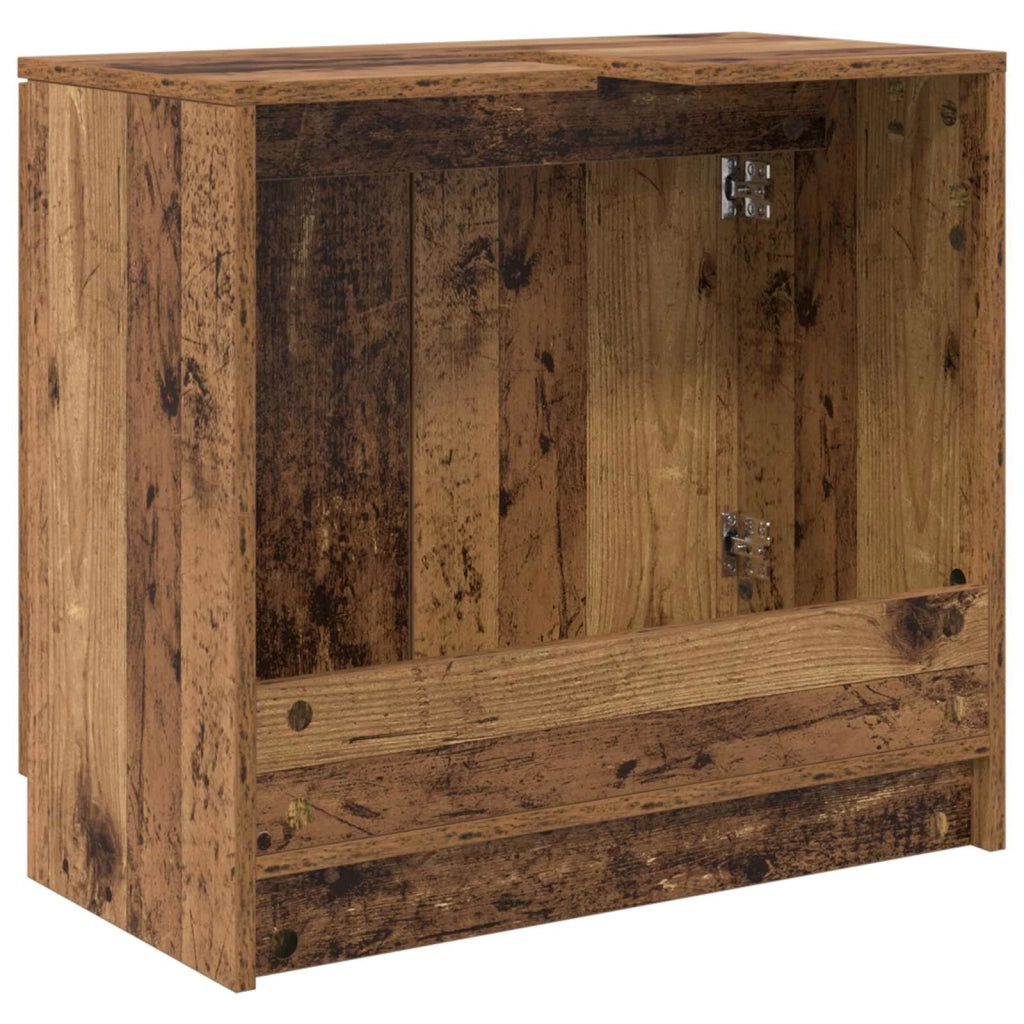 Mobile da Bagno con porta Legno vecchio 64,5 x 33,5 x 59 cm