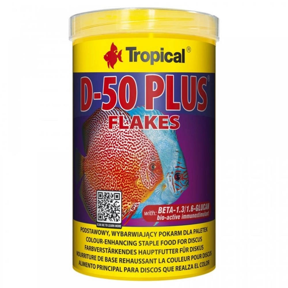 Tropical D-50 Plus Flakes - mangime in fiocchi per Discus Formato: 1000 ml