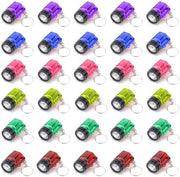 30 mini LED torce con attaccapomello - Set colorato di illuminazione compatta