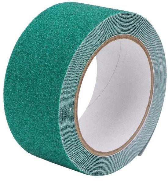 Tappetino Antisfregamento - Tappetino Antiscivolo con Sabbia di Quarzo - Nastro PVC - Resistenente allo Sfregamento - Lunghezza 5m - Tappetino di Sicurezza