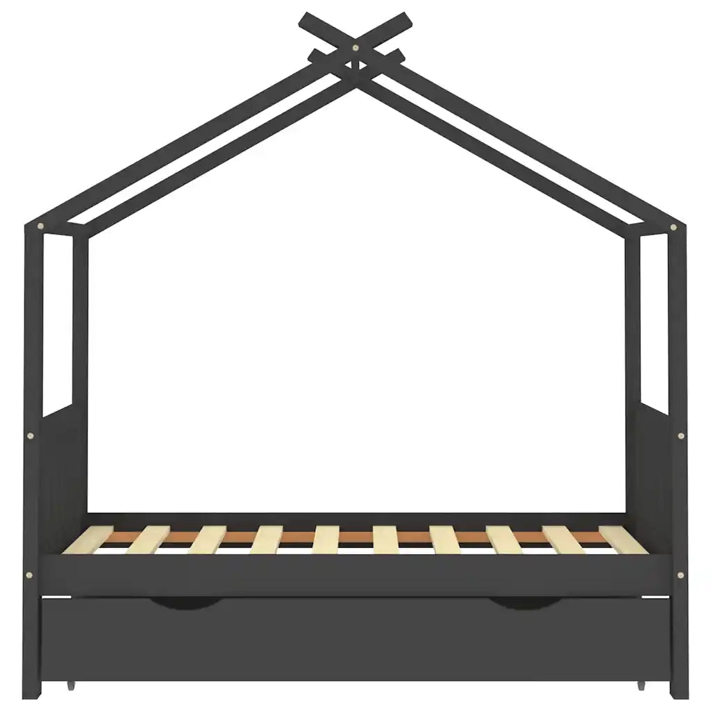 Giroletto per Bambini con Cassetto in Legno di Pino 80x160cm 322152