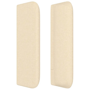 Testiera ad Orecchio Crema 203x16x78/88 cm in Tessuto