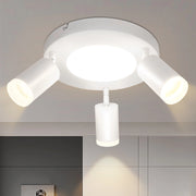 ZMH Faretto da soffitto 3 lampadine GU10 20W camera da letto 3000k lampada cucina metallo orientabile