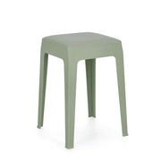 Sgabello in Plastica con Seduta Imbottita Bunny Impilabile Bizzotto Colore: Salvia