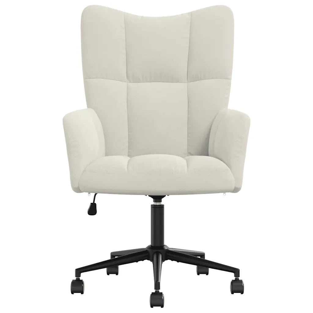 Poltrona Relax Bianco Crema in Vellutocod mxl 96540