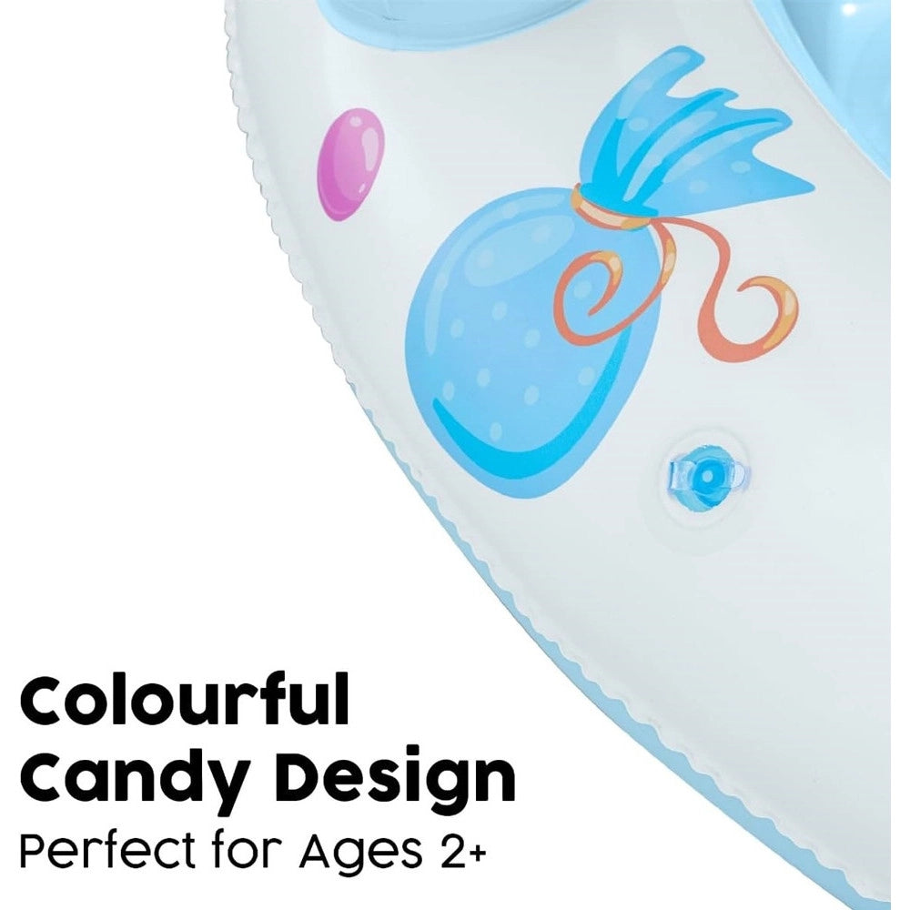 Trade Shop - Piscina Sweet Shoppe Con Fondo Gonfiabile Copertura Per Bambini +2 Anni 104x84cm 52638 -