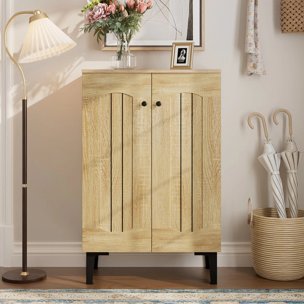 Scarpiera con Ante e Ripiani Multistrato ¨C MINIMAL ¨C Bianco, Salvaspazio, Ingresso