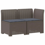 Divano da Giardino a 2 Posti con Cuscini Aspetto Rattan PP 8011939
