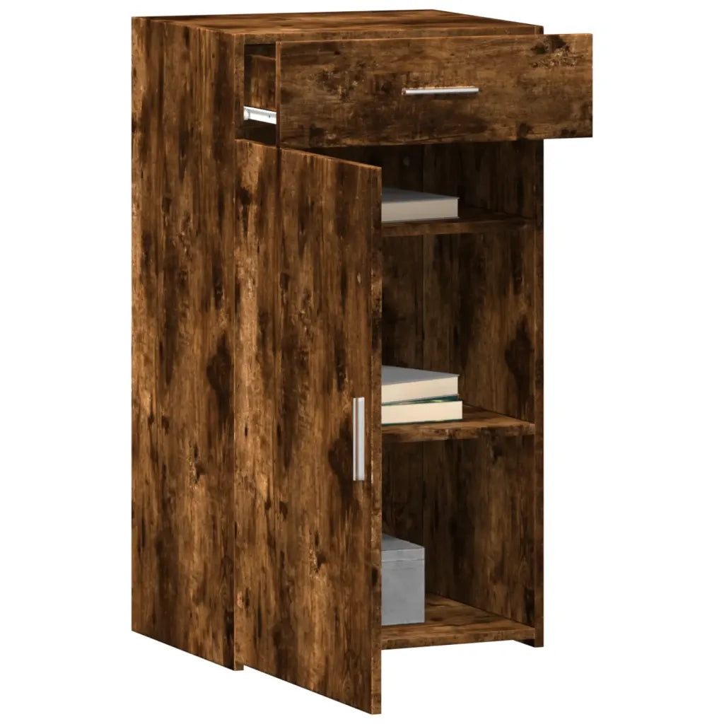 vidaXL Credenza Rovere Fumo 50x42,5x93 cm in Legno Multistrato