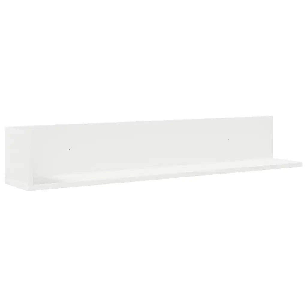 vidaXL Mensole a Muro 2 pz Bianche 100x16,5x16,5 cm in Truciolato