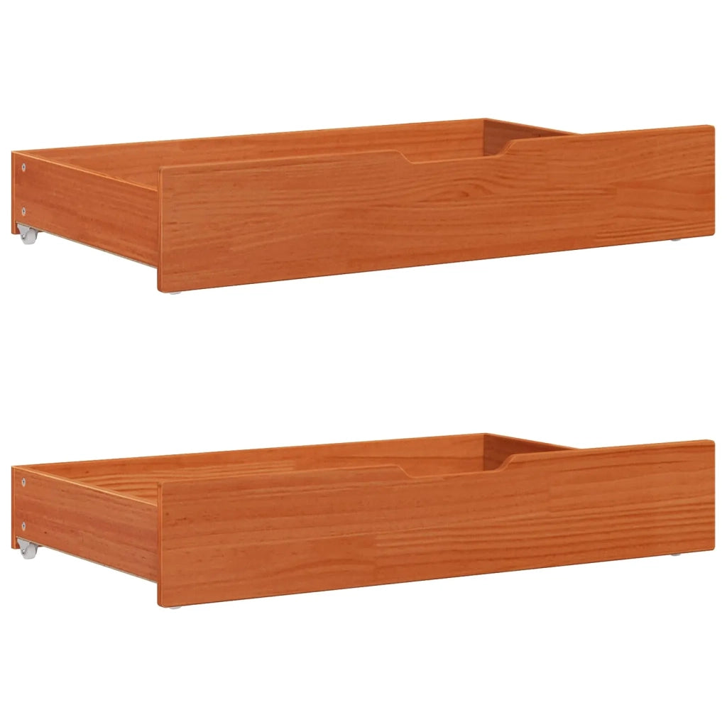 Struttura del letto 3 pcs Marrone cerato Legno di Pino Massello 3422745