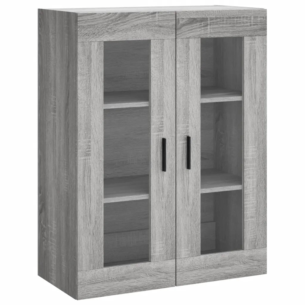 Credenza Grigio Sonoma 69,5x34x180 cm in Legno Multistrato 3198743