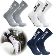 3 Paia Antiscivolo Calze da Calcio - Riscaldanti, Respiranti e Elastici - Taglia 40-45, Adulti Unisex