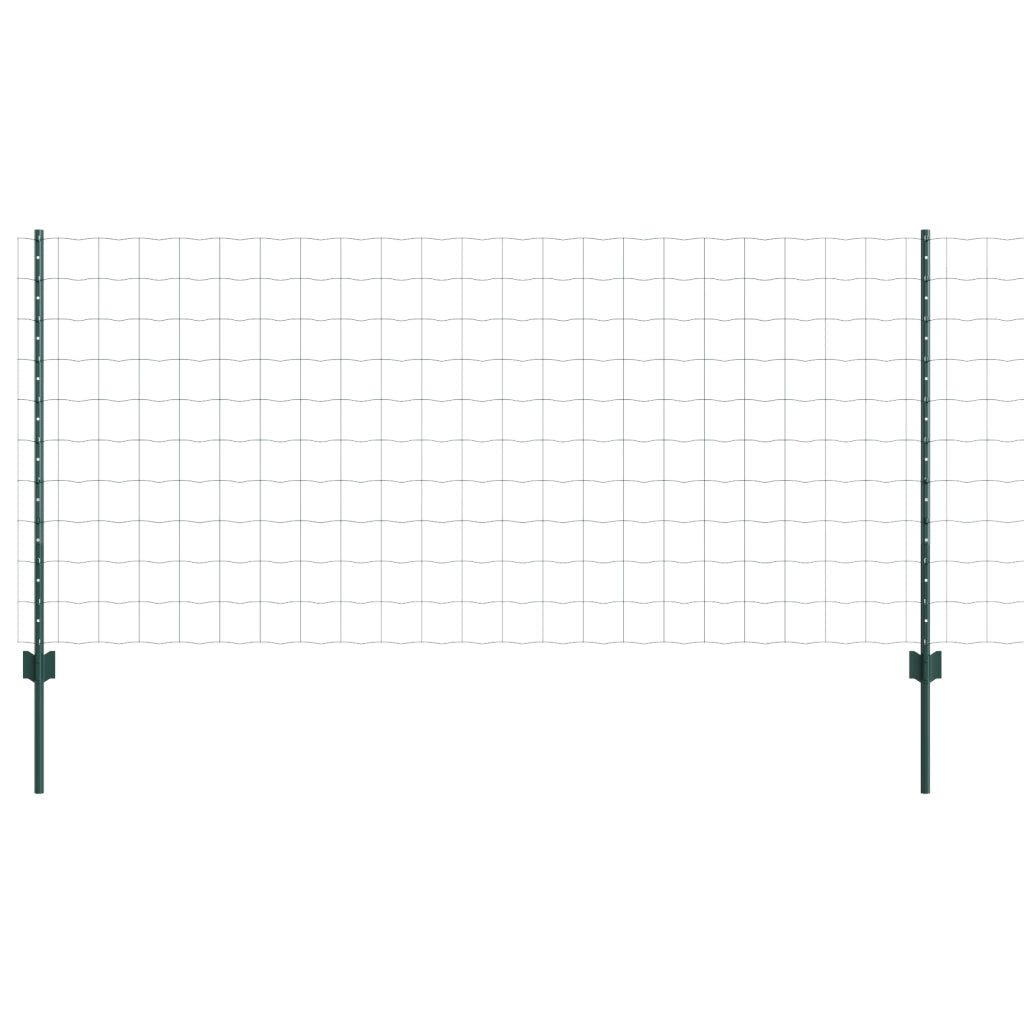 Set di Recinzioni da Giardino Set di 2 Verde Acciaio 25 x 1 m
