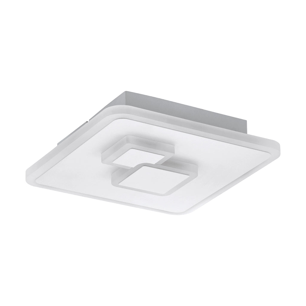 Plafoniera Moderna Cadegal Acciaio Bianco Luce Led Integrato 7,8W