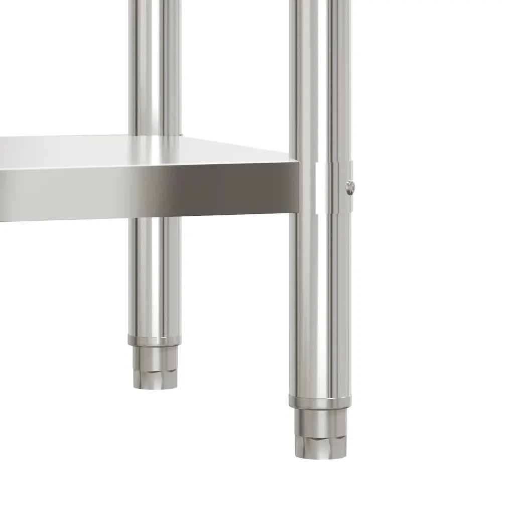 Tavolo Lavoro da Cucina con Paraschizzi 55x55x93cm Acciaio Inox CFW2217161