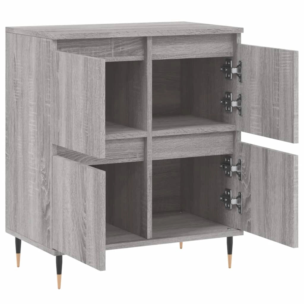Buffet credenza cassettiera armadio mobile contenitore organizer cucina soggiorno salotto Sonoma 60 x 35 x 70 cm legno ingegnerizzato grigio 02_0036394