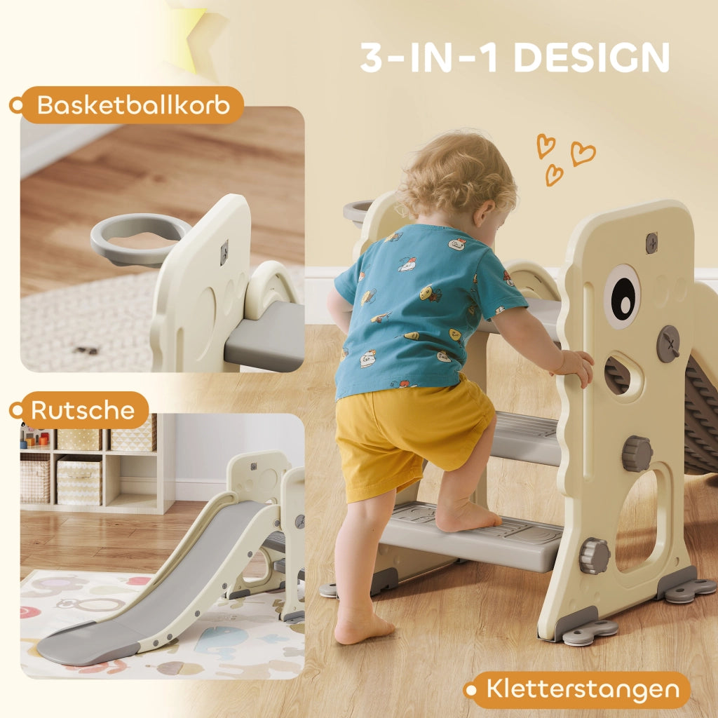 Scivolo per Bambini con Arrampicata e Canestro ¨C zephmum ¨C Verde