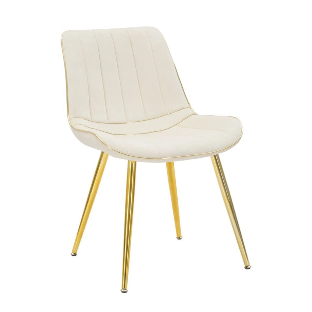 Set di 2 Sedie VKH382, Beige, Legno, 51x59x79 cm