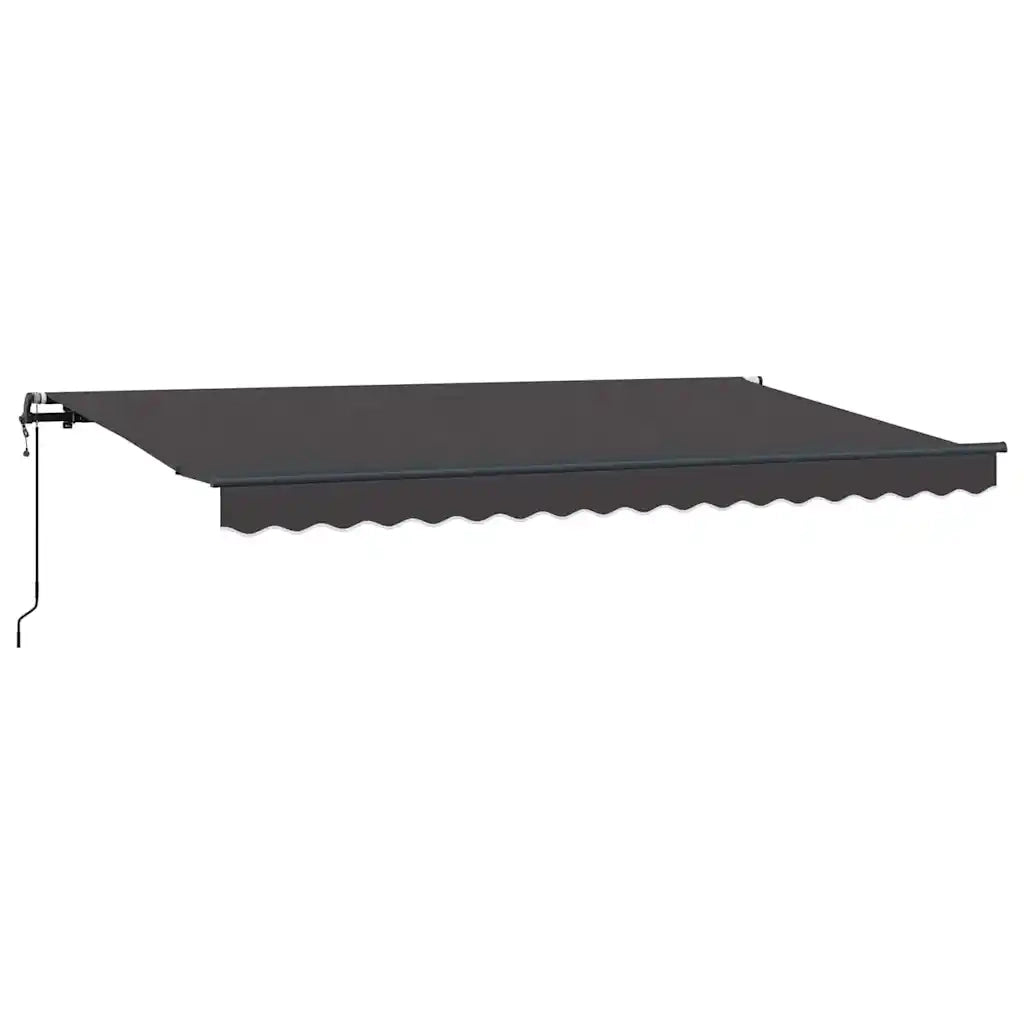 vidaXL Tenda Retrattile Antracite 400 x 200 cm Poliestere e Alluminio