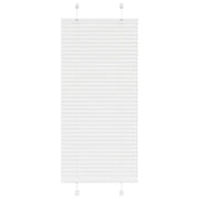 Tenda Plissettata Bianca 55x100 cm Larghezza Tessuto 54,4 cm