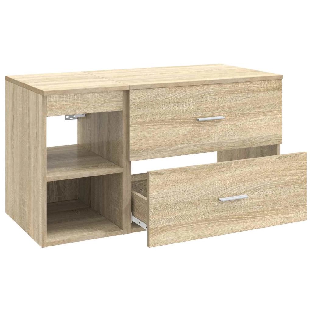 Set di mobili per il bagno 2 pcs Rovere Sonoma 3403938