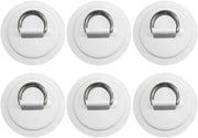 Pannelli D-Ring in Acciaio Inossidabile 6 pezzi per Kayak Accessori per Barche Inflabili Barche a Gomma Canoa SUP Deck Surfboard (Senza Adesivo)