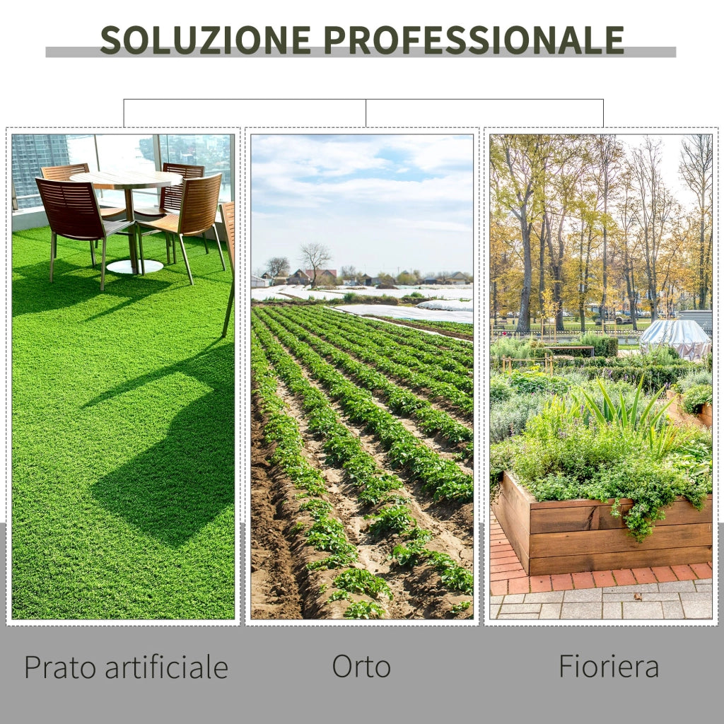 EasyComfort Telo Pacciamatura 50x2m 100g/m² Telo Anti Erbacce Telo Nero per Orto, Serra, Giardino Drenante e Traspirante con Quadrettatura