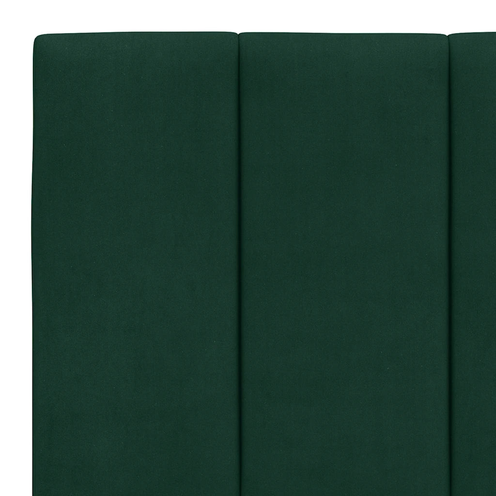 Cuscino Testiera Hanko Verde Scuro 160 cm in Velluto 374678