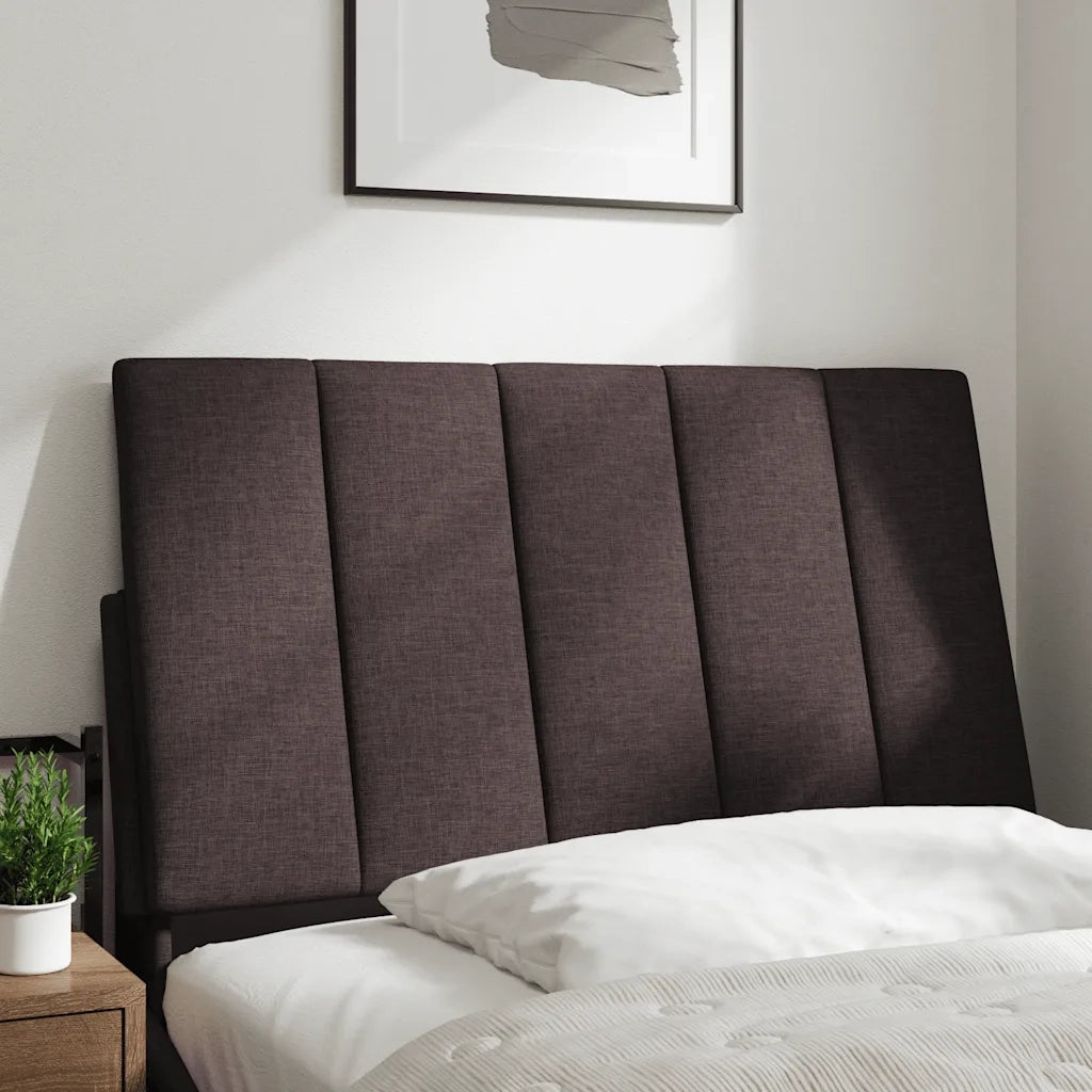 Cuscino Testiera Hanko Marrone Scuro 90 cm in Tessuto CFW5089449
