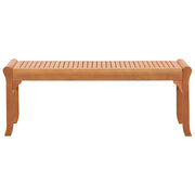 Panchina da Giardino | Panca da Giardino 2 Posti 120 cm in Legno Massello di Eucalipto