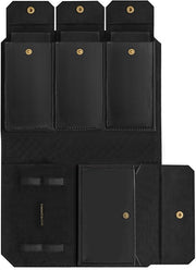 Organizzatore orologio da viaggio in PU con aspetto intrecciato, dimensioni 22 x 14,5 x 4,5 cm, modello JWB018B01