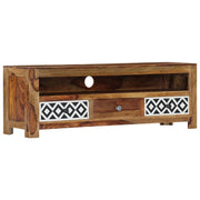 Mobile TV/credenza di design pratico 120 cm legno massello di sheesham 2502059